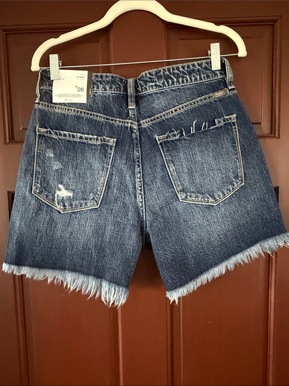 KanCan Distressed High Rise Denim Shorts Size 5/26 NWT - Picture 3 of 3